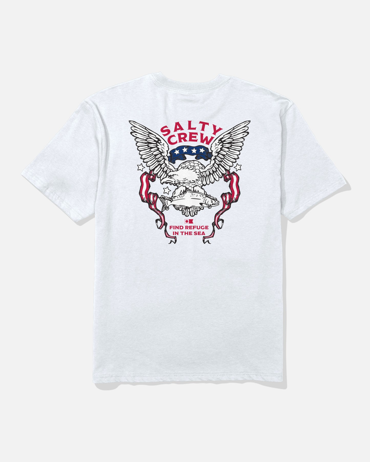 Back view of the America Talon Tee - White. 
