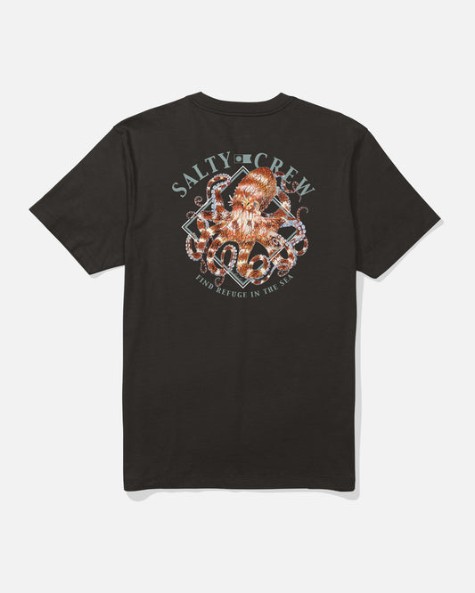 Back view of the Octopod Tee - Black. 