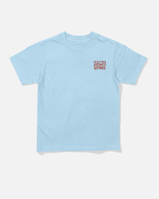 Front view of the Freestyle Toddler Tee - Clear Sky. 