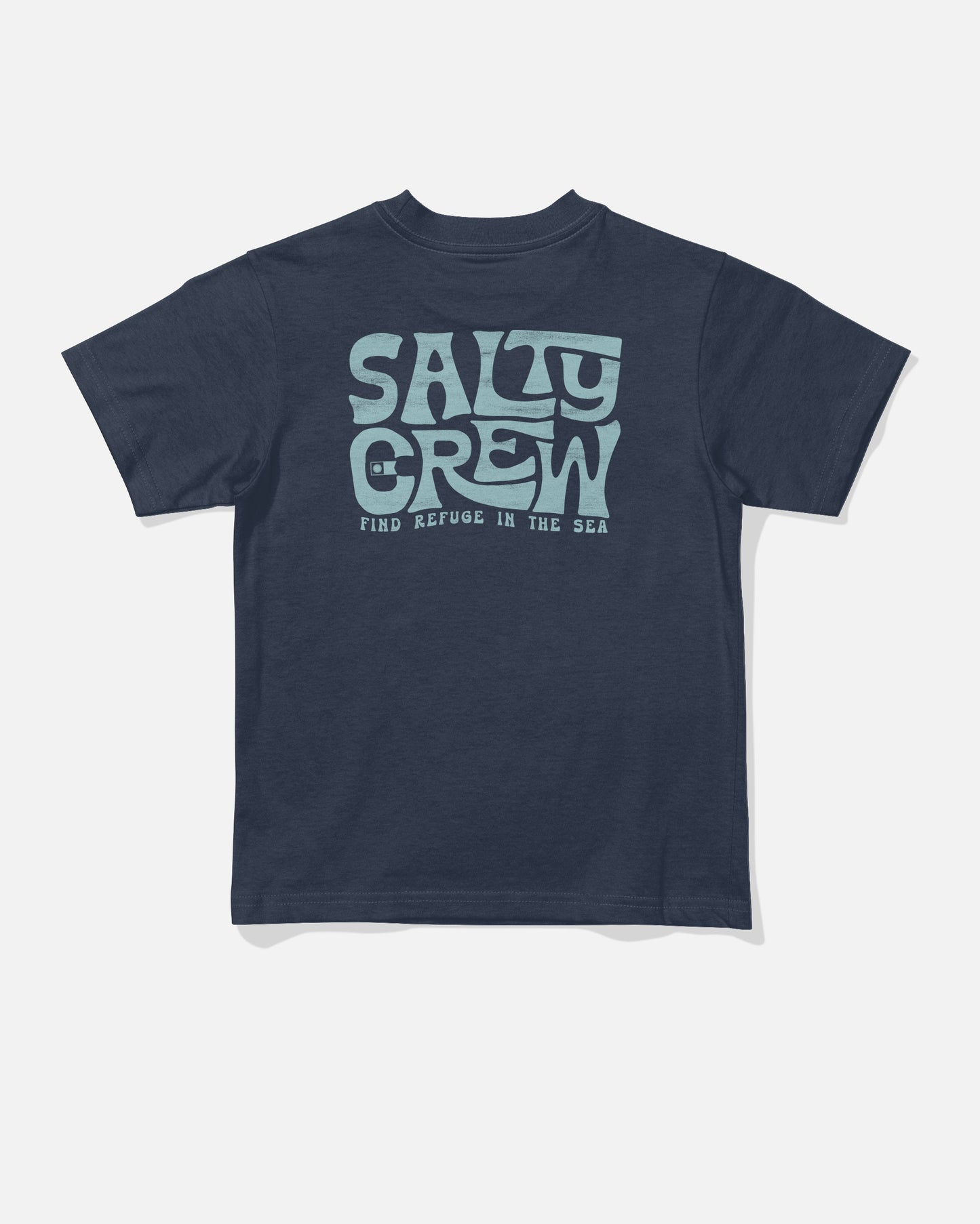 Back view of the Freestyle Toddler Tee - Navy. 