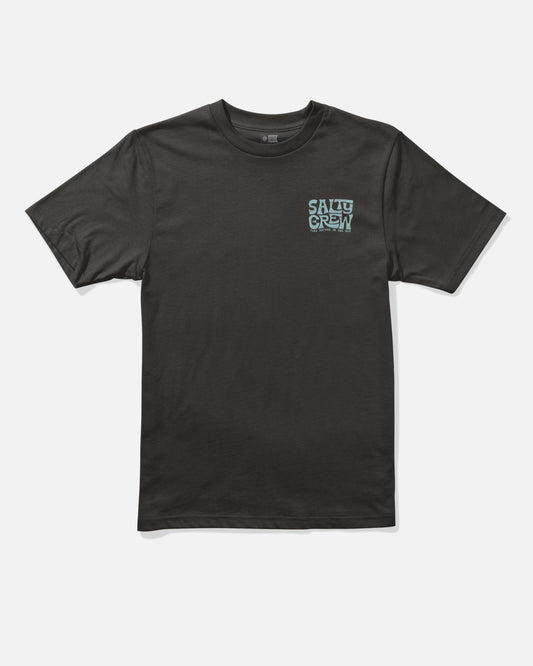 Front view of the Freestyle Boys Tee - Black. 