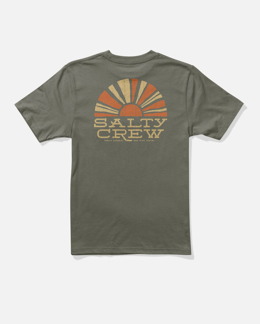Back view of the Sunshine Boys Tee - Dusty Olive. 