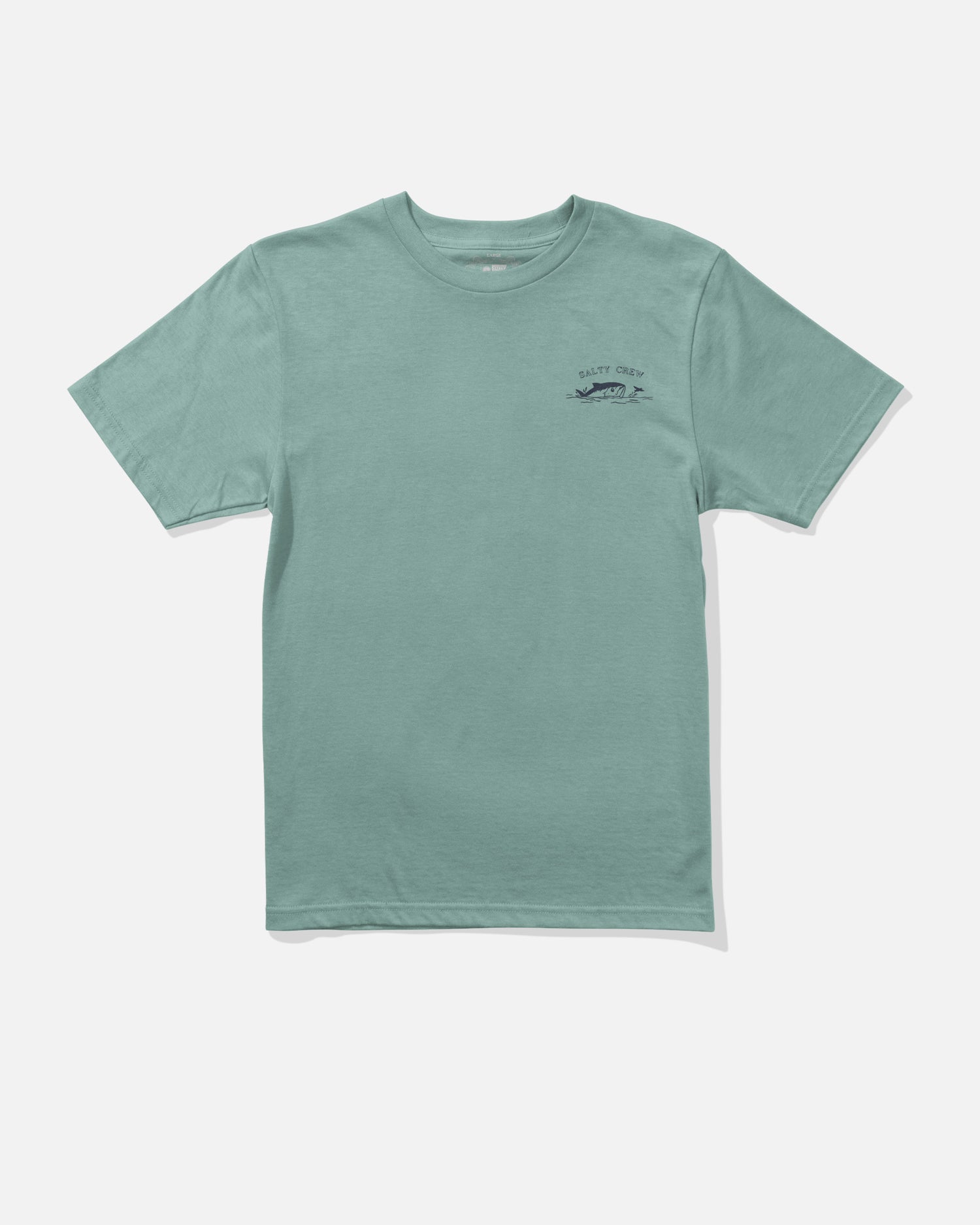 Front view of the Peeked Boys Tee - Mackerel. 