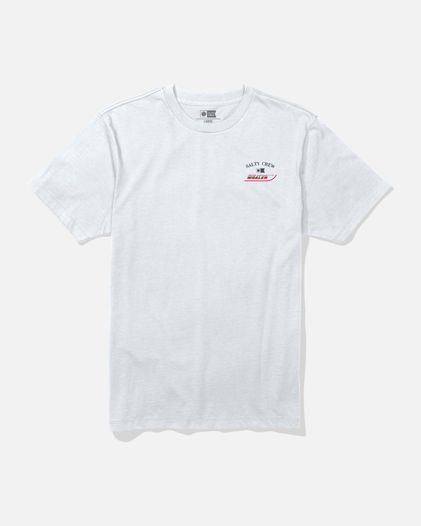 Front view of the Whaler Offshore Tee - White. 