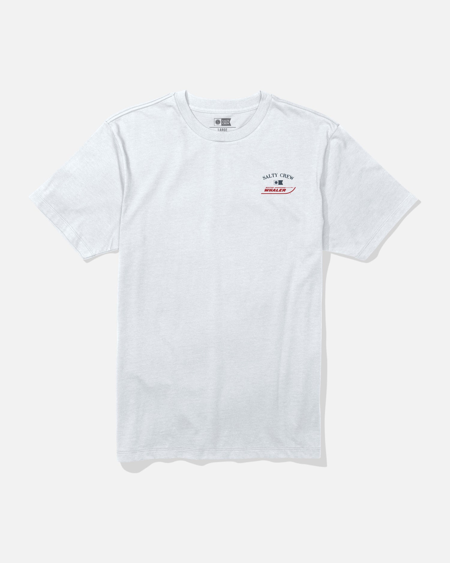 Front view of the Whaler Offshore Tee - White. 
