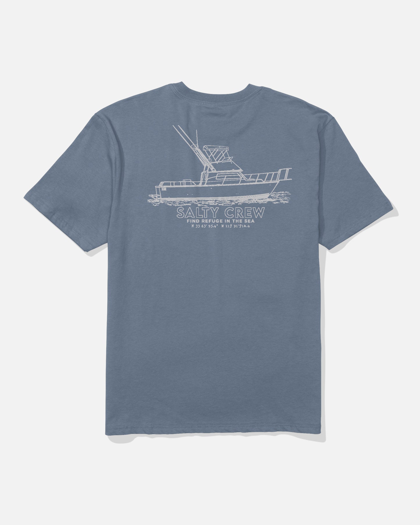 Vessel Heavyweight Tee - Washed Blue | Salty Crew