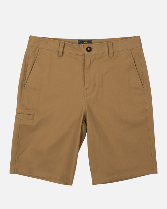 Deckhand Workwear Brown Chino Walkshort