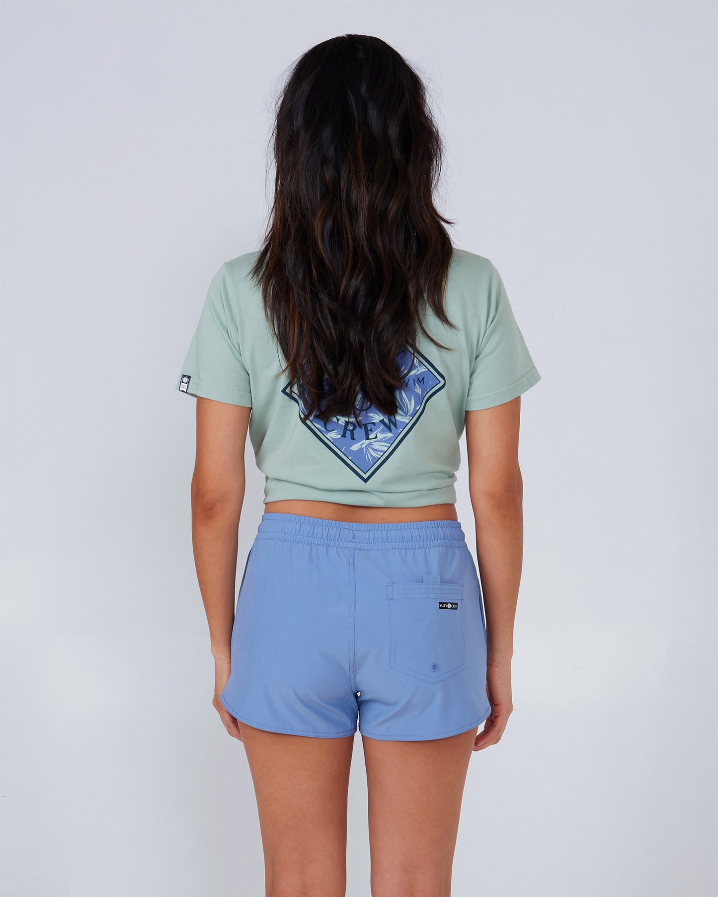 back view of Beacons Blue Dusk Short