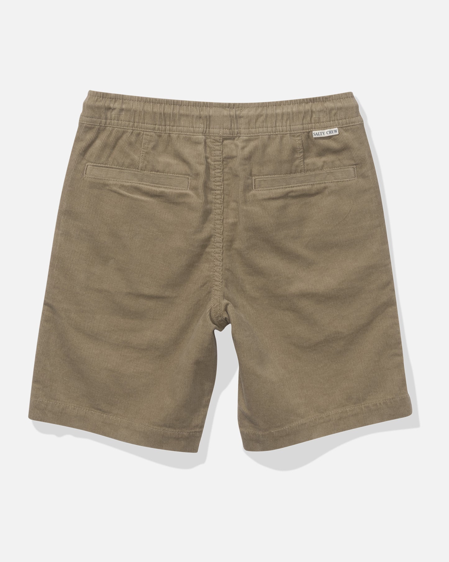 Back view of the Kahuna Cord Boys Short - Khaki. 
