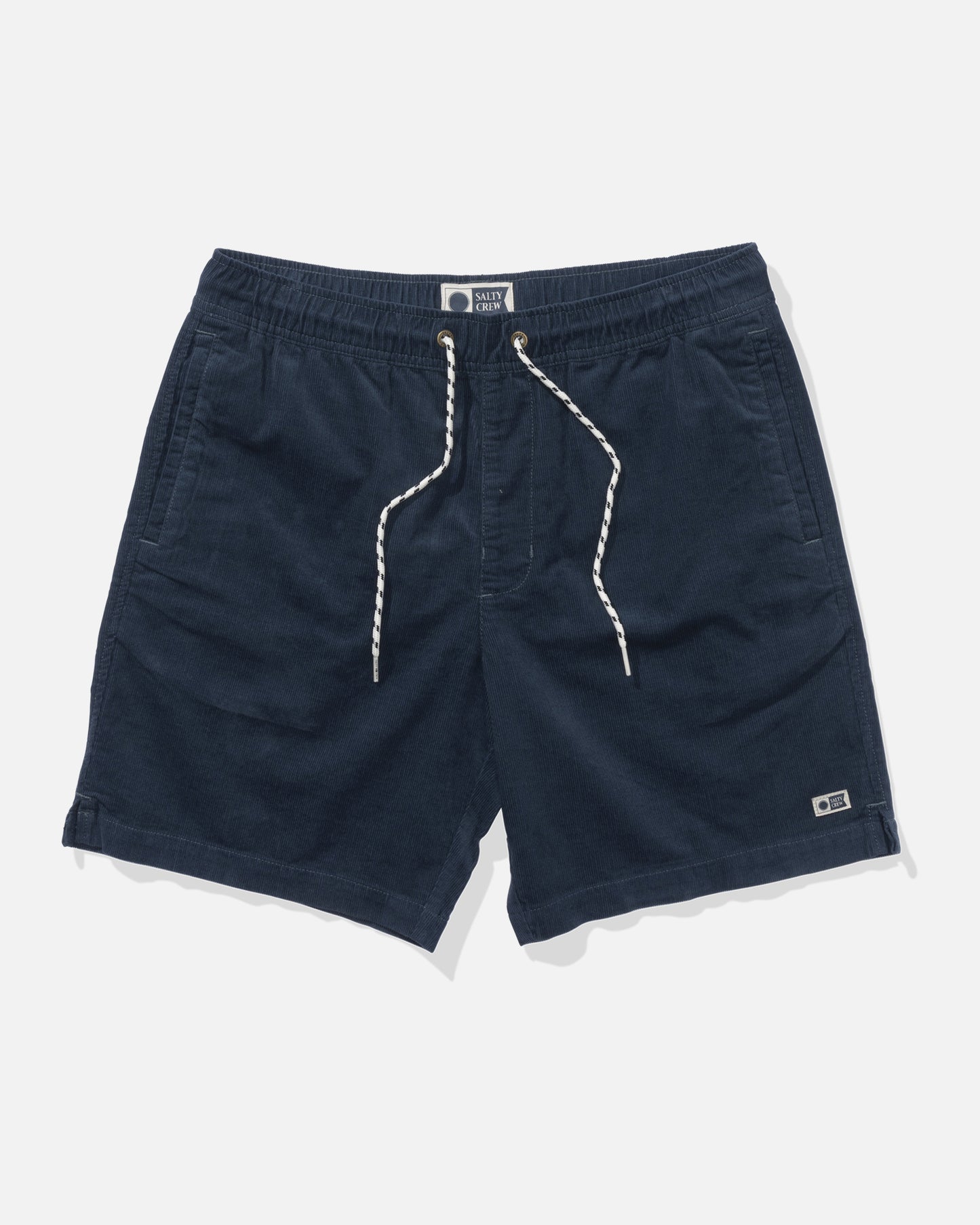 Front view of the Kahuna Cord 19" Walkshort - Bluefin. 