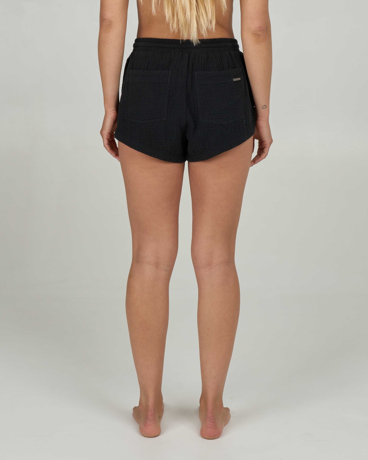 Back view of the Palapa Short - Black.