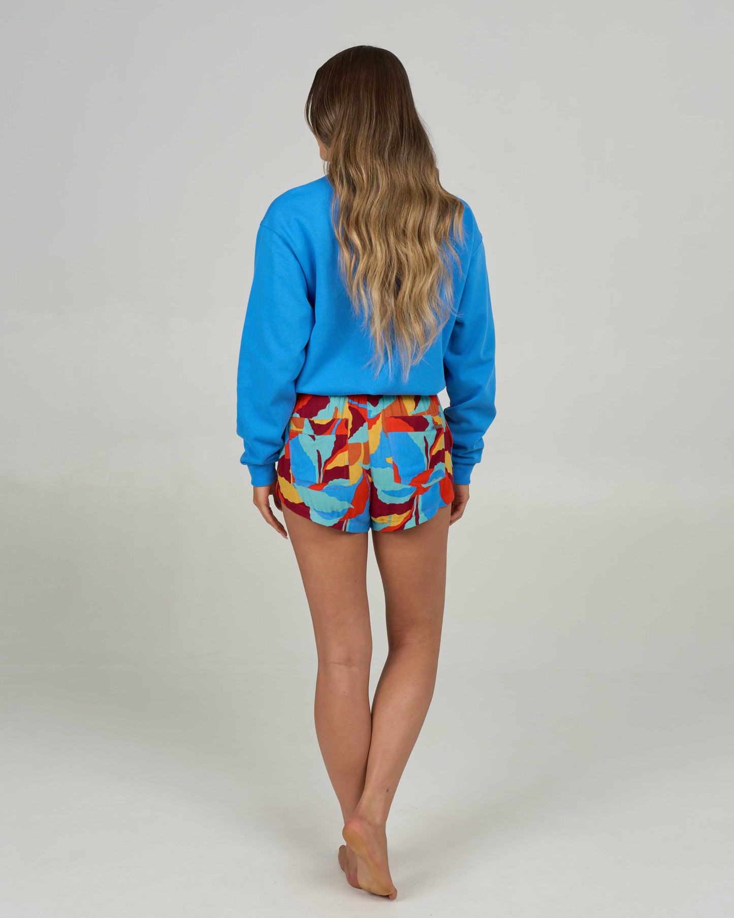 Back view of the Palapa Printed Short - Chili Pepper.