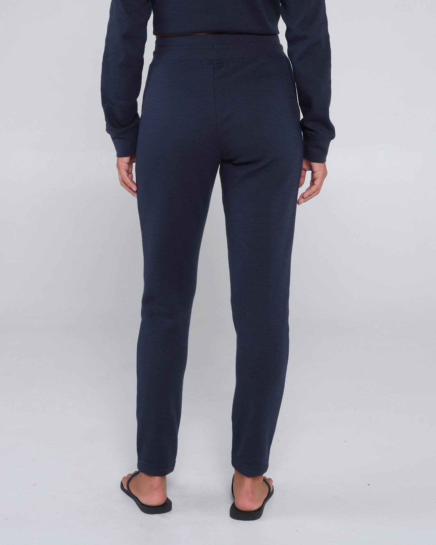 On body back of the Tippet Dark Navy  Pant