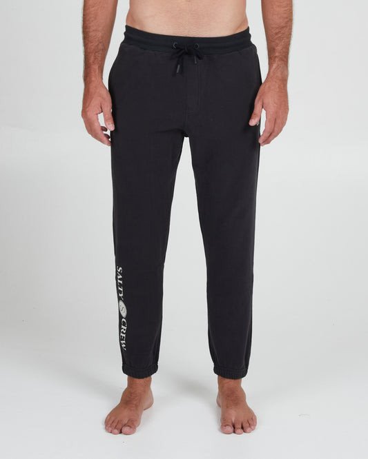 On body front of the Dockside Black Sweatpant