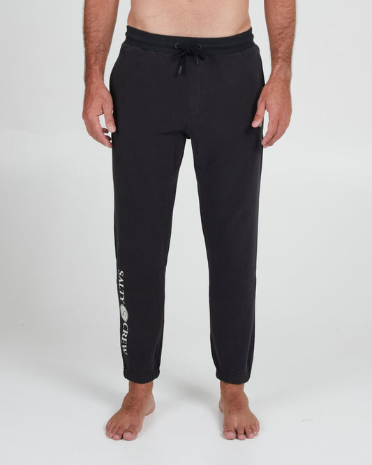 On body front of the Dockside Black Sweatpant