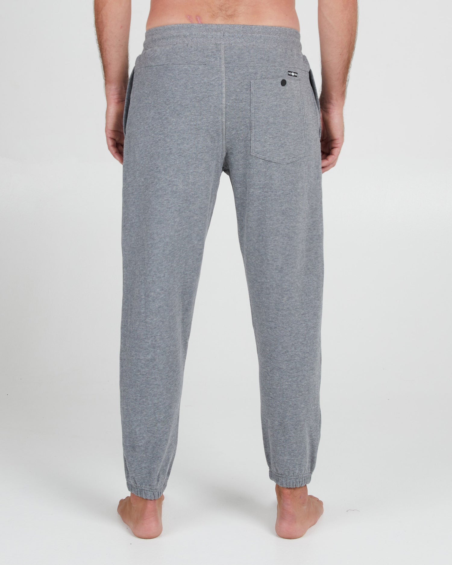On body back of the Dockside Grey/Heather Sweatpant