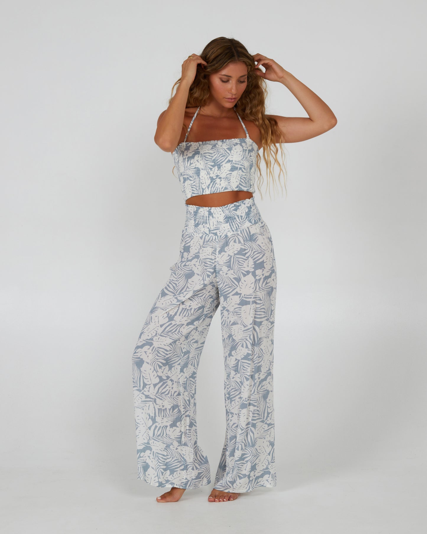 front view of Mainland Sea Blue Beach Pant