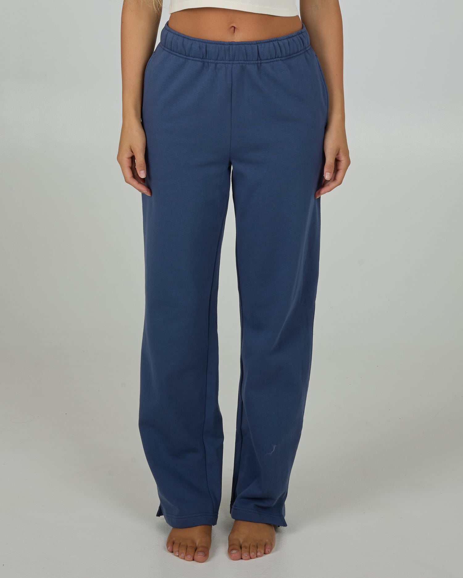 Front view of the Flagship Pant - Indigo. 