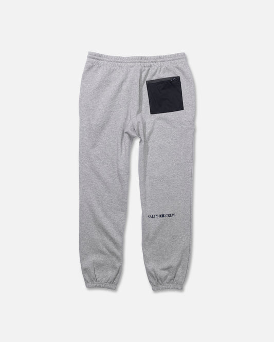 Back view of Crewser Fleece Pant - Athletic Heather. 