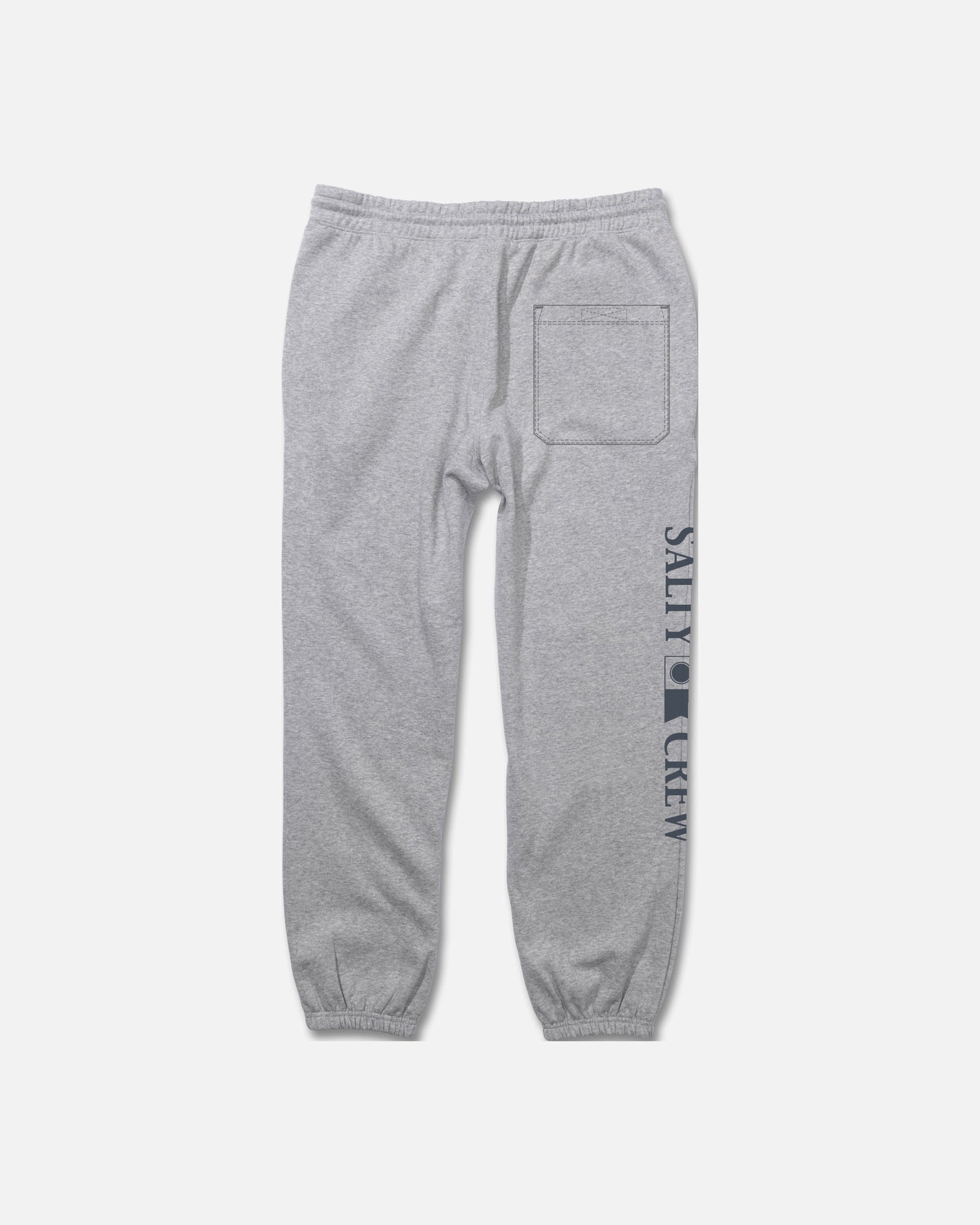 Back view of the Crewser Boys Pant - Athletic Heather. 