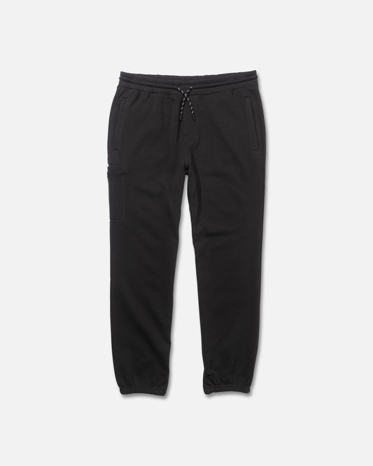 Front view of the Crewser Fleece Pant - Pirate Black. 