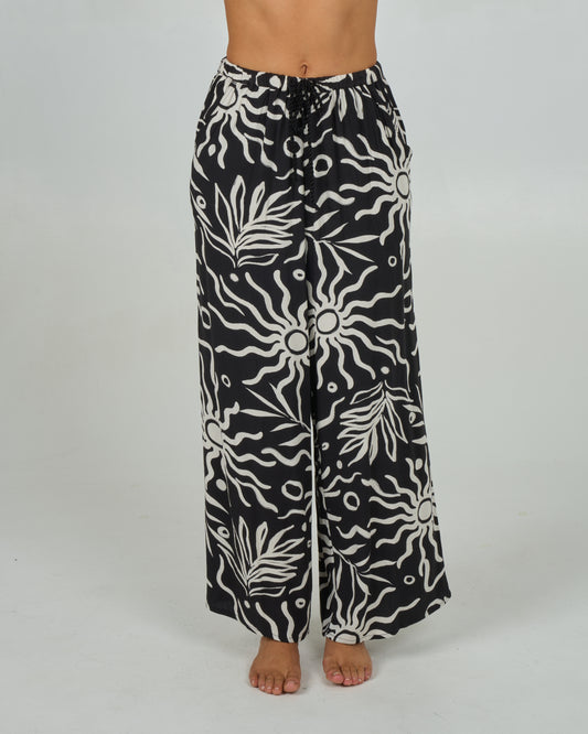 Front view of the Cabana Pant - Black. 