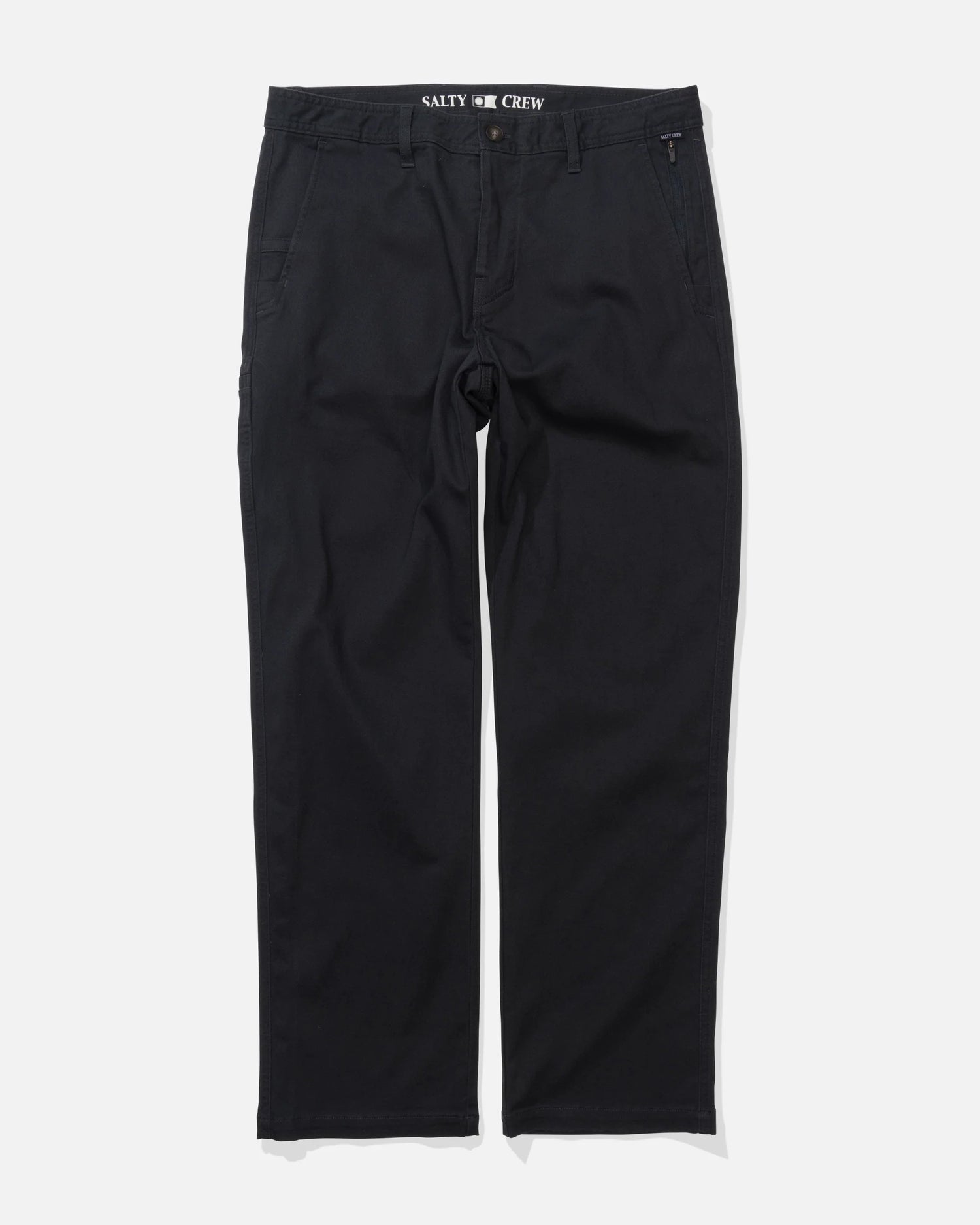 Front view of the Portway Pant - Pirate Black. 