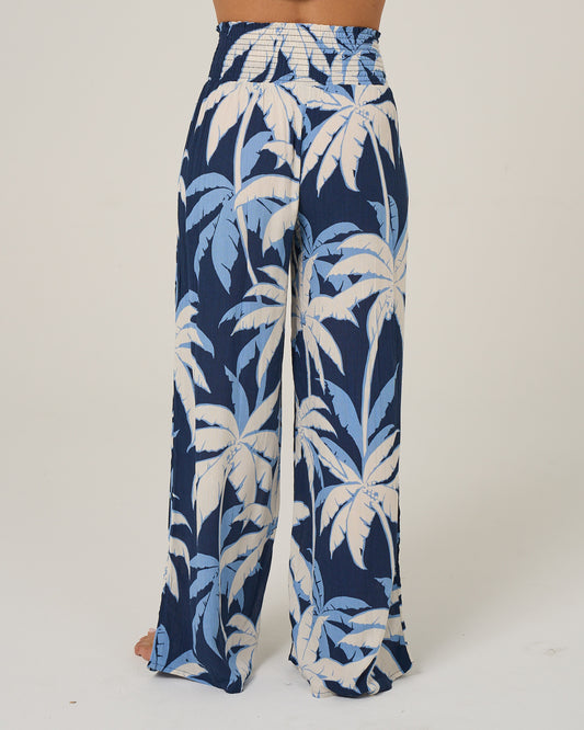 Back view of the Palms Up Pant - Bright Navy. 