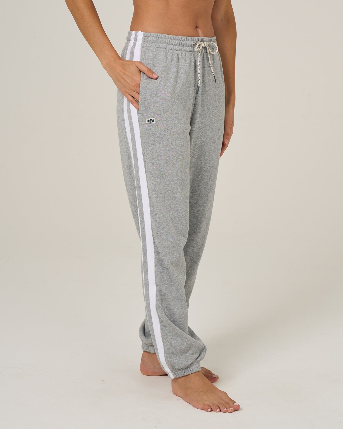 Profile view of the Maritime Sweatpant - Athletic Heather. 