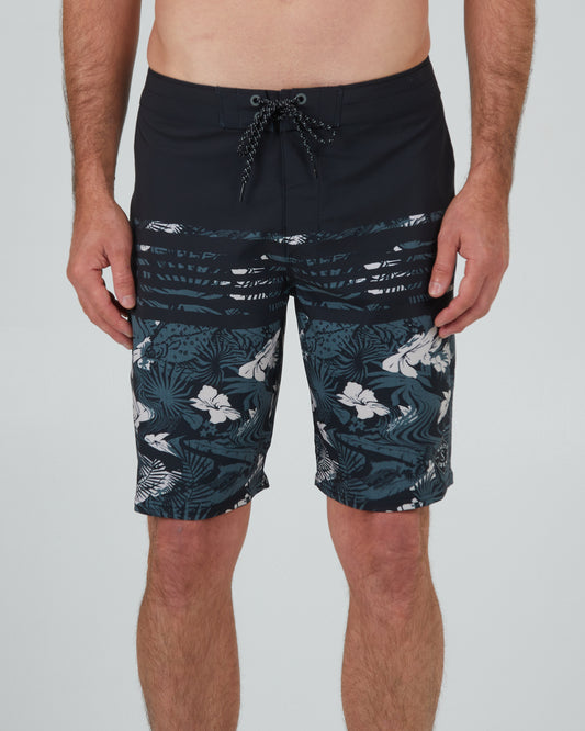 front view of Ripple Black Boardshort