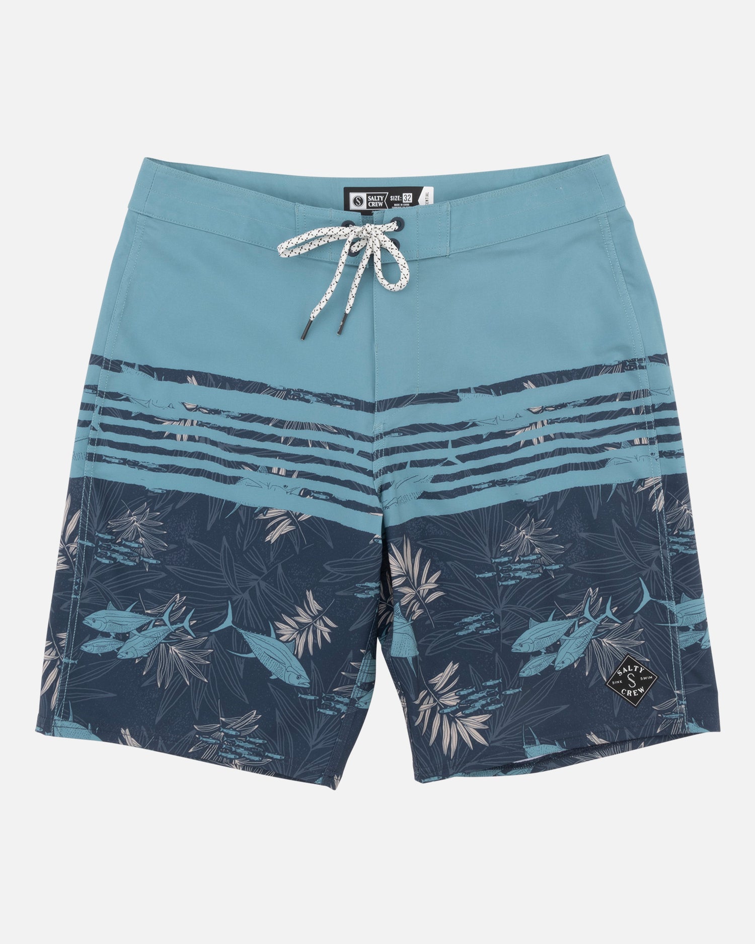 RIPPLE BOARDSHORT - Dusty Turq