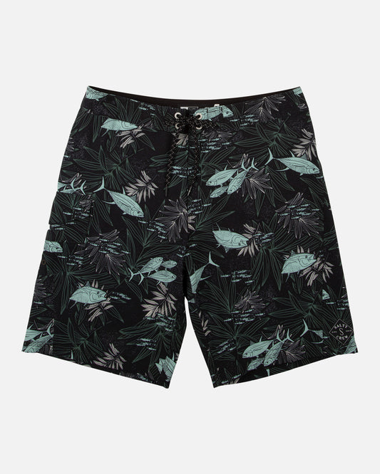 Lowtide Black/Aqua Boardshort
