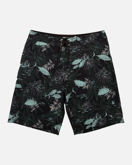 Lowtide Black/Aqua Boardshort