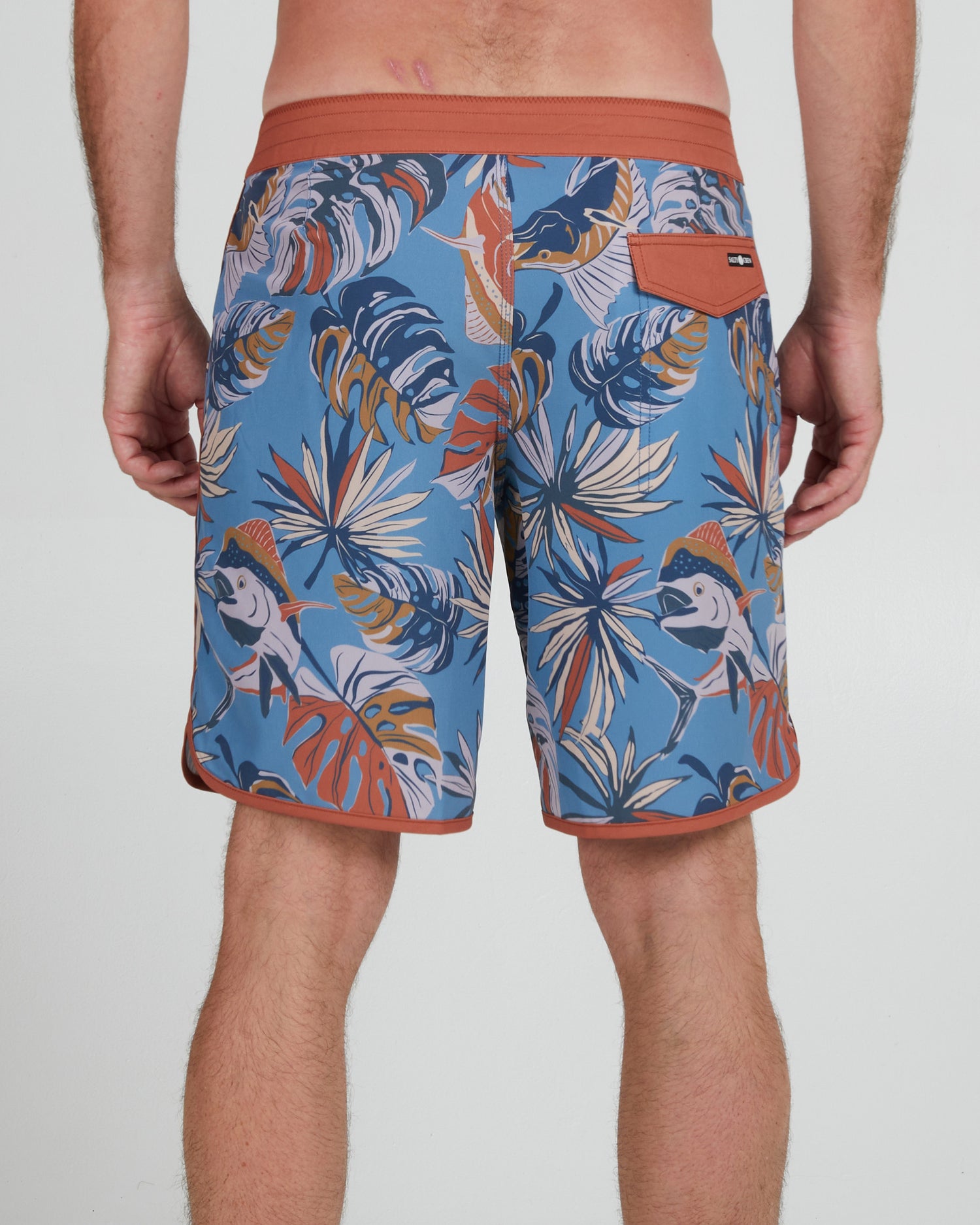 On body back of the Breaker Slate Boardshort