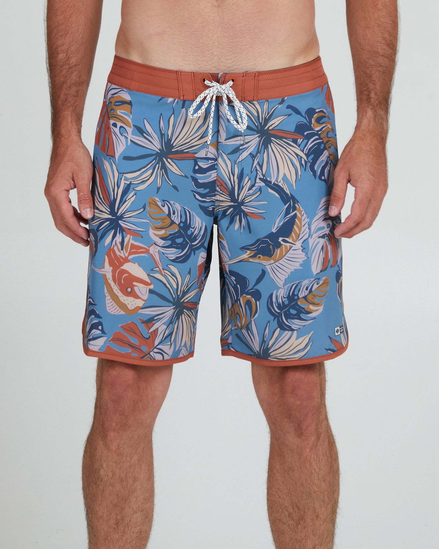 On body front of the Breaker Slate Boardshort