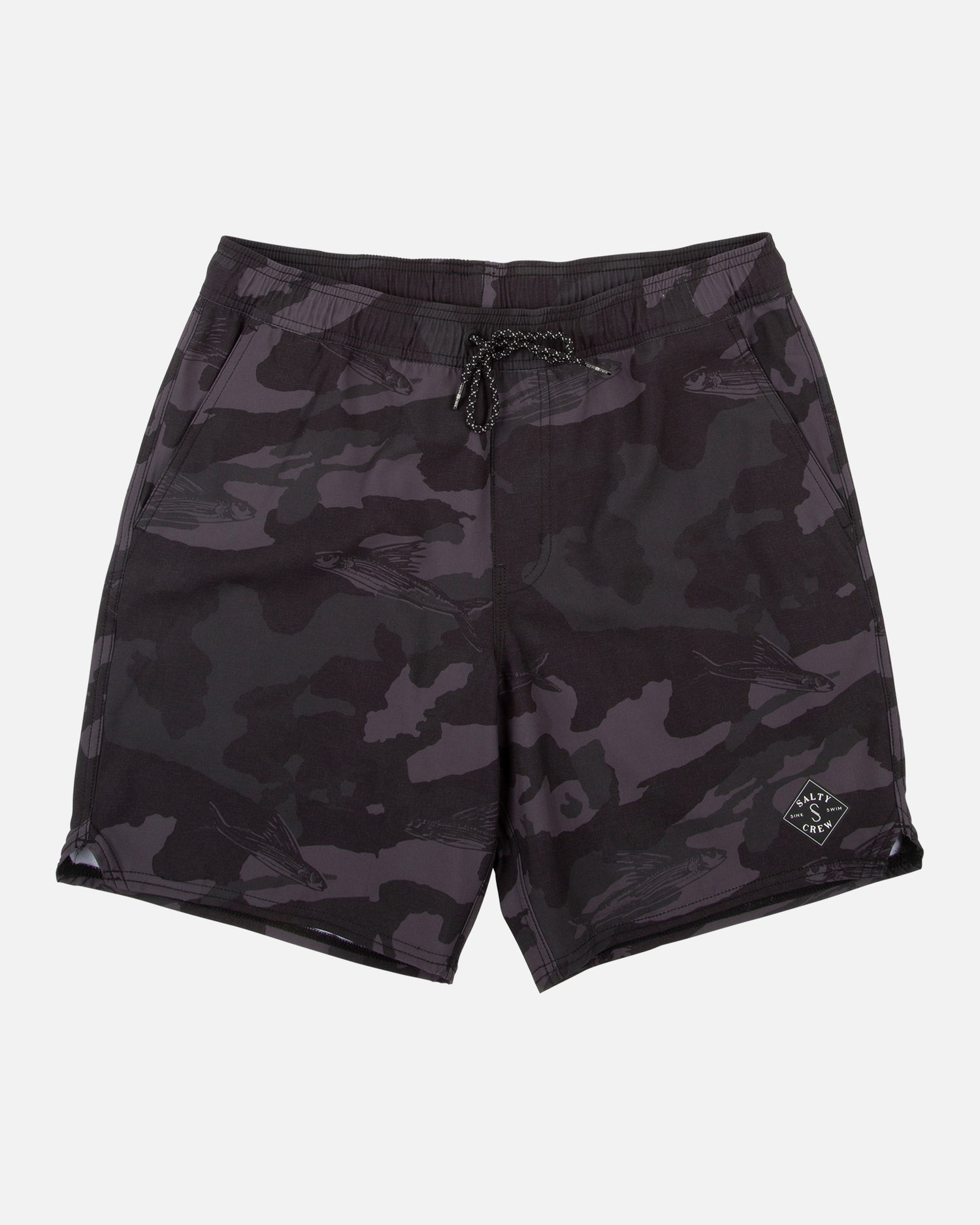 LOWTIDE ELASTIC BOARDSHORT - BLACK CAMO