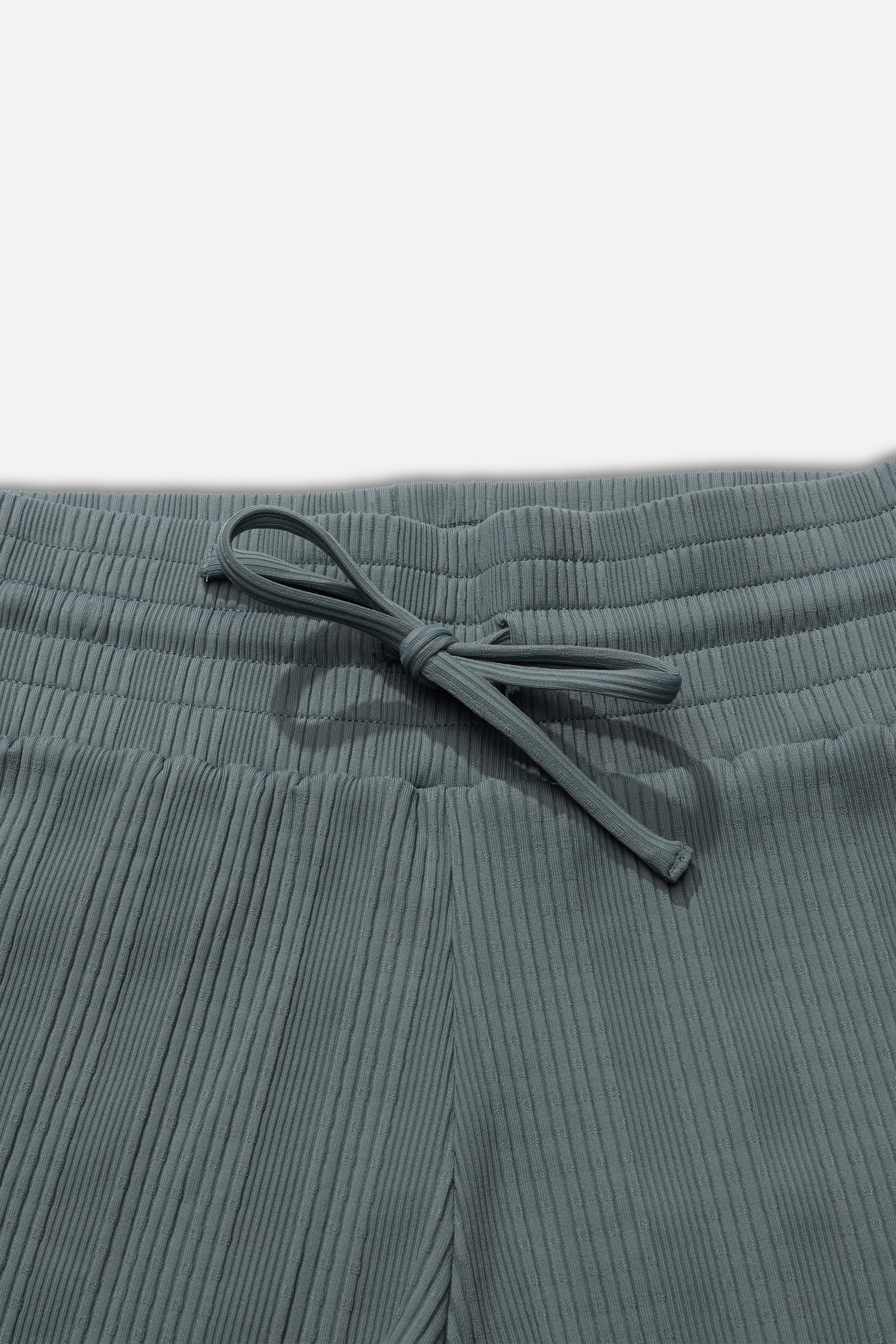 Detail photo of the wasit of the Seafarer Swim Short - Fin Blue. 