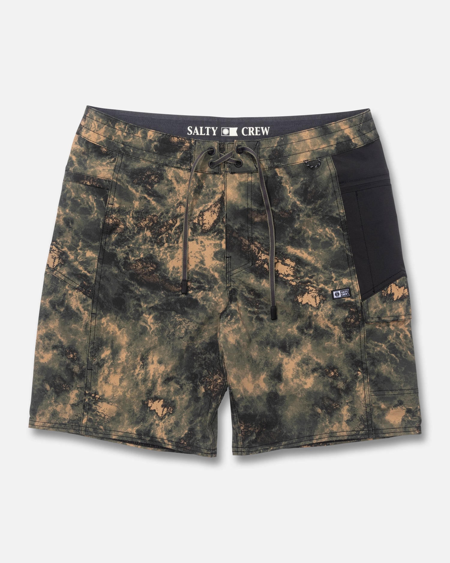 Front view of the Flagship Boatshort - Deep Forest. 