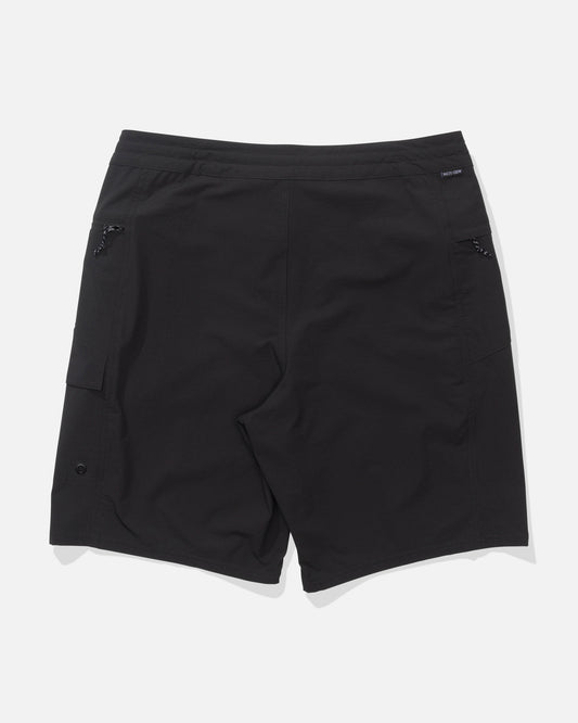 Back view of the Flagship Boatshort - Matte Black. 