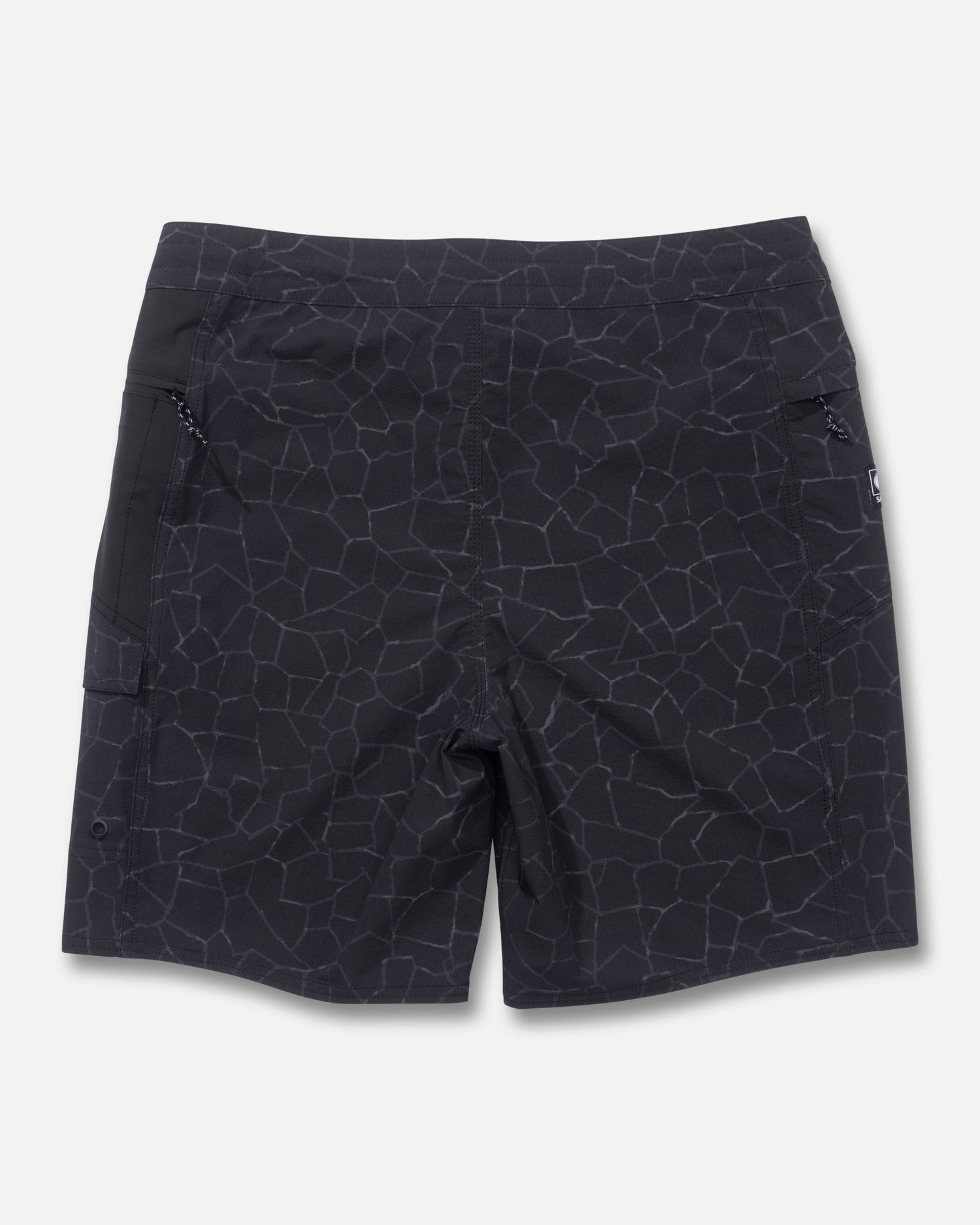 Back view of the Flagship Boatshort - Pirate Black. 