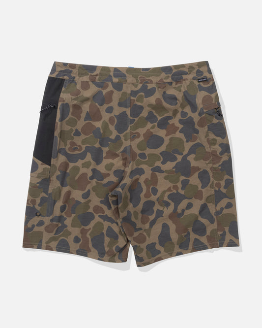 Back view of the Flagship Boatshort - Sand Camo. 