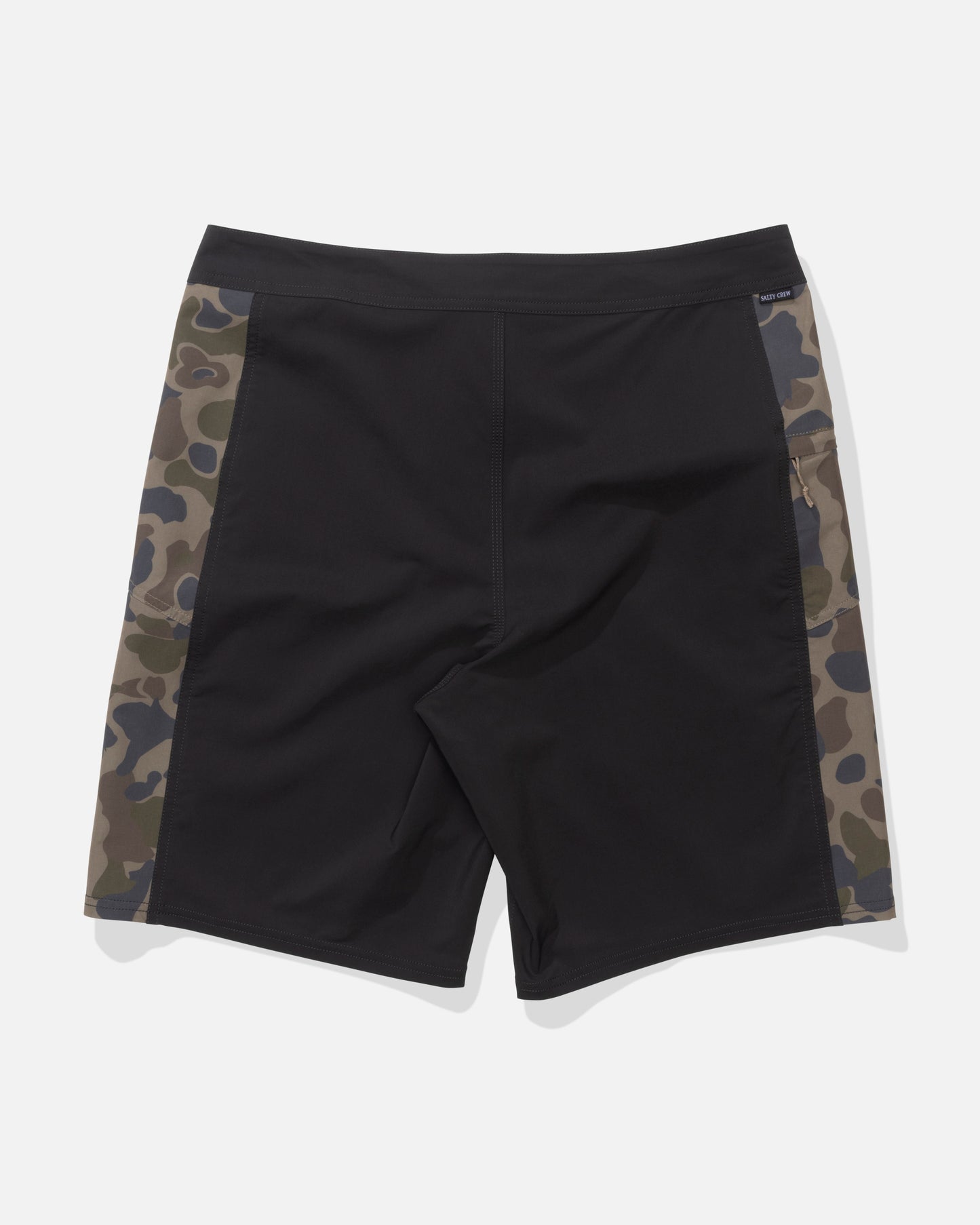 Back view of the Flagship Boardshort - Sand Camo. 
