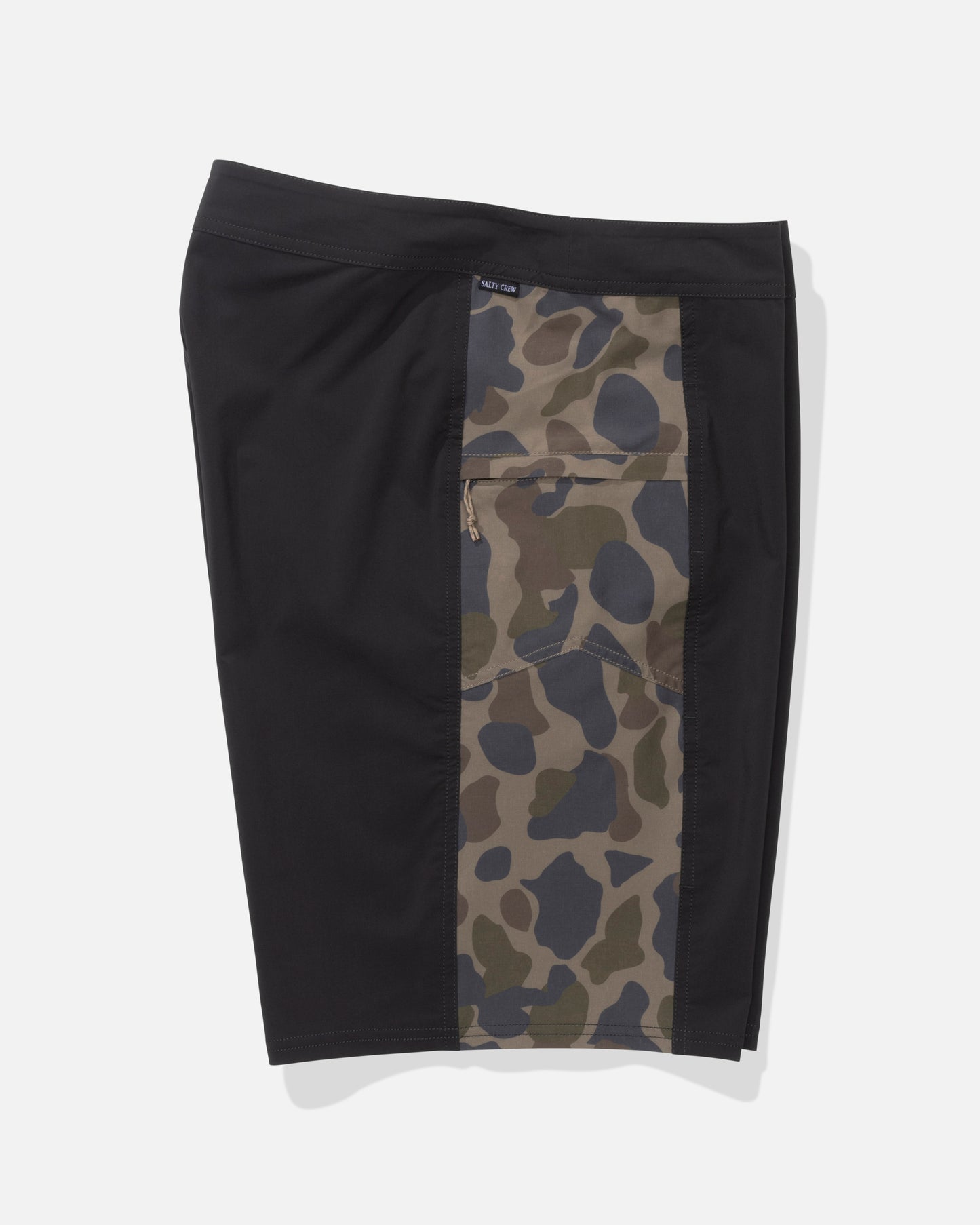 Alternate profile view of the Flagship Boardshort - Sand Camo.