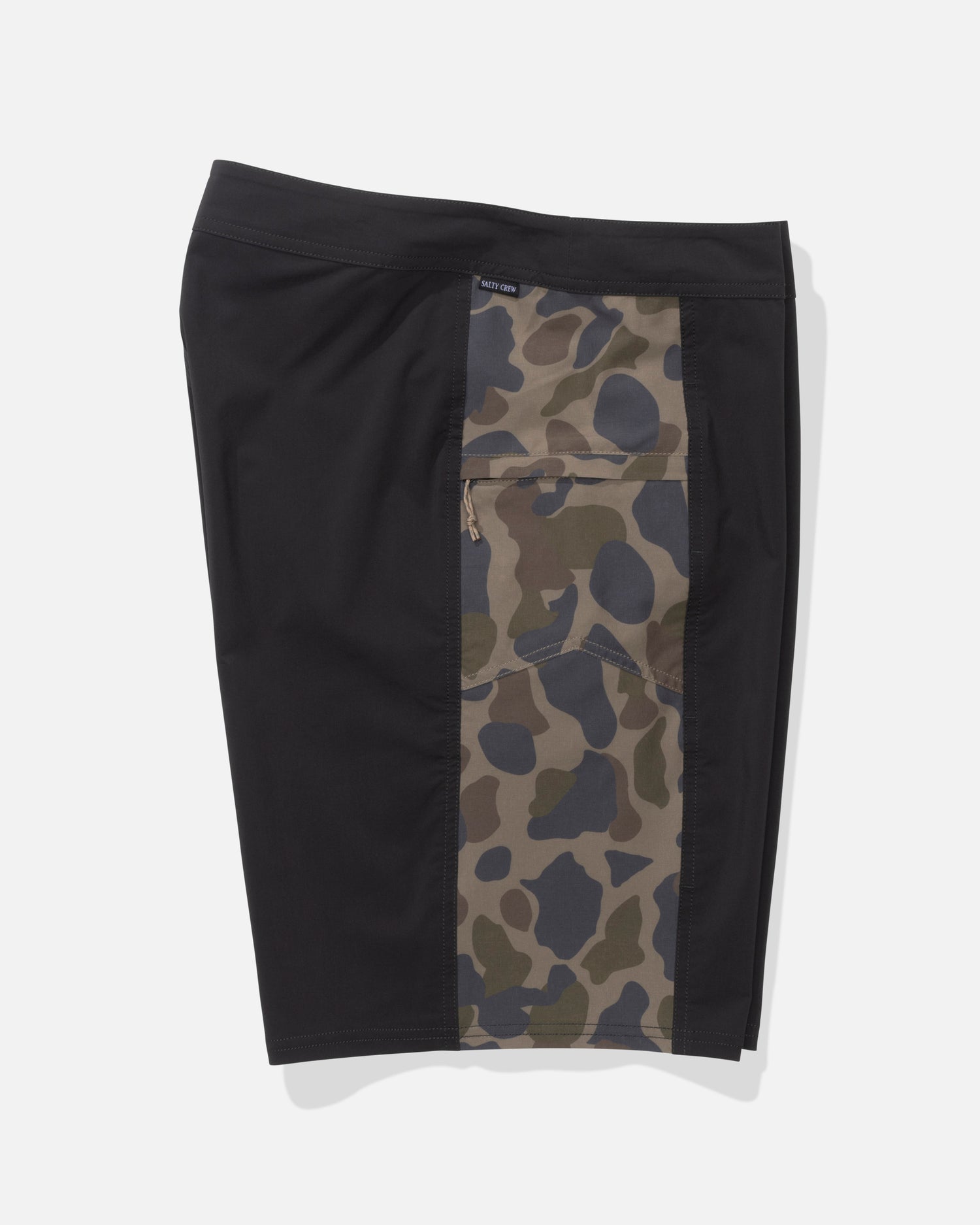 Alternate profile view of the Flagship Boardshort - Sand Camo.