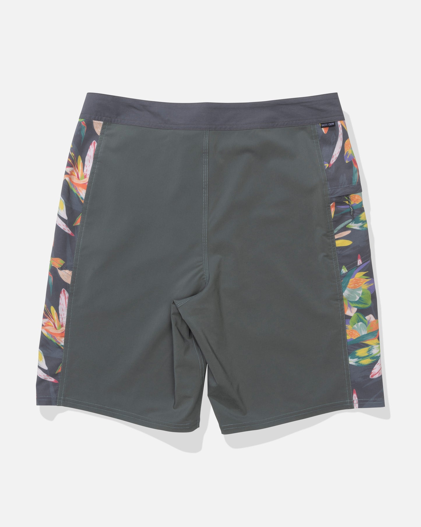 Back view of the Flagship Boardshort - Washed Green. 