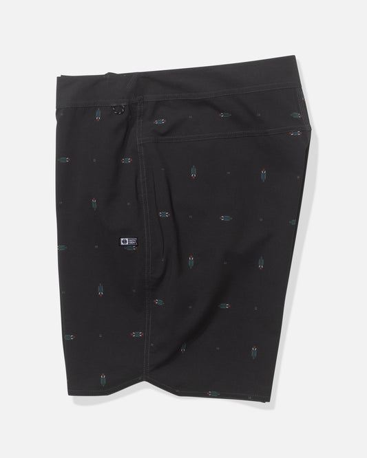 Profile view of the Session Boardshort - Phantom. 