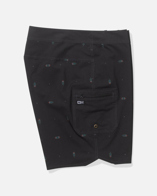 Alternate profile view of the Session Boardshort - Phantom. 