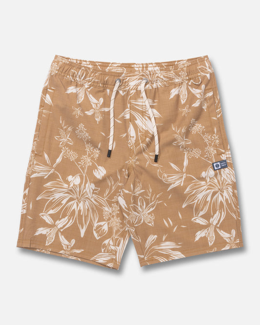 Front view of the Crew Boys Volley - Bronze Brown. 