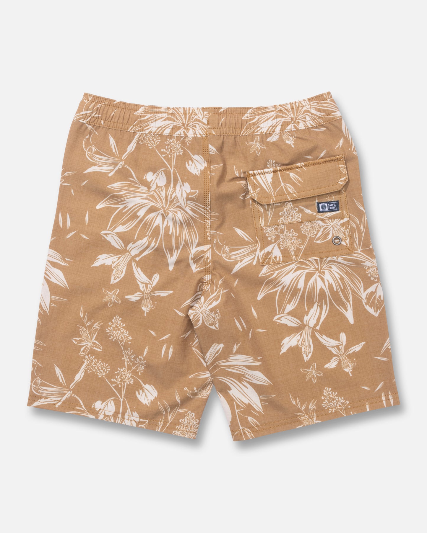 Back view of the Crew Boys Volley - Bronze Brown. 