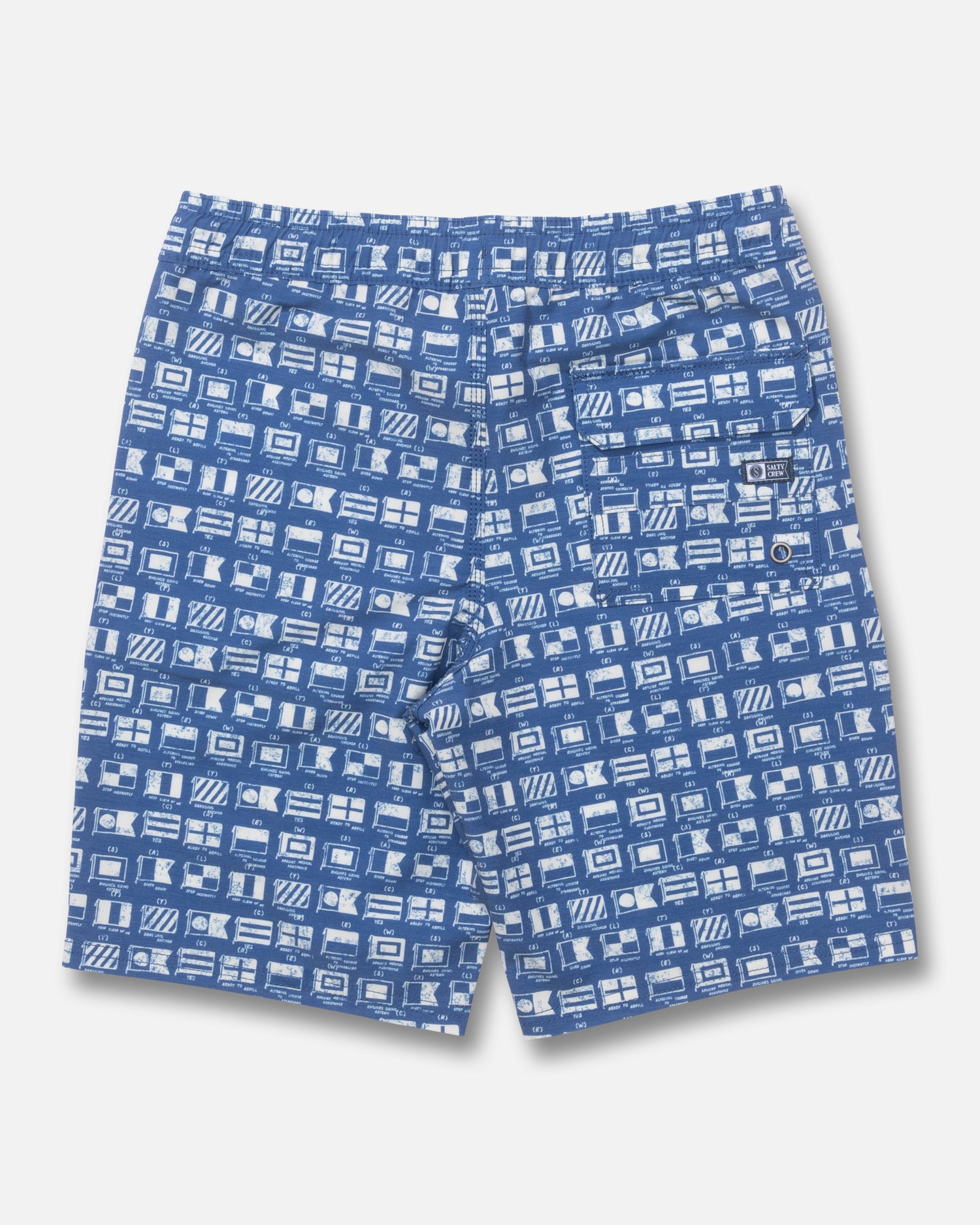 Back view of the Crew Volley - True Navy. 